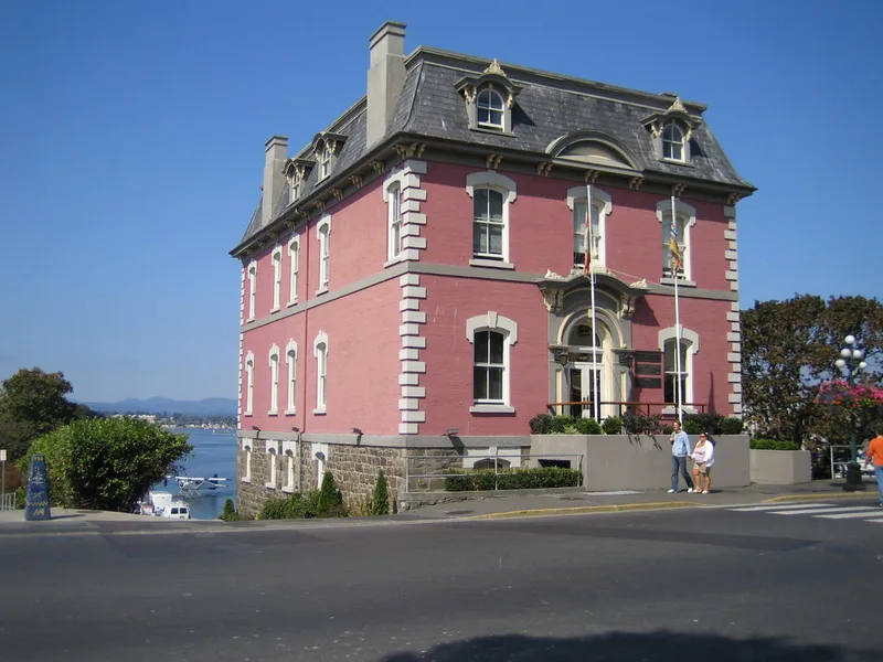 Pink facade — 1002 Wharf Street, Victoria