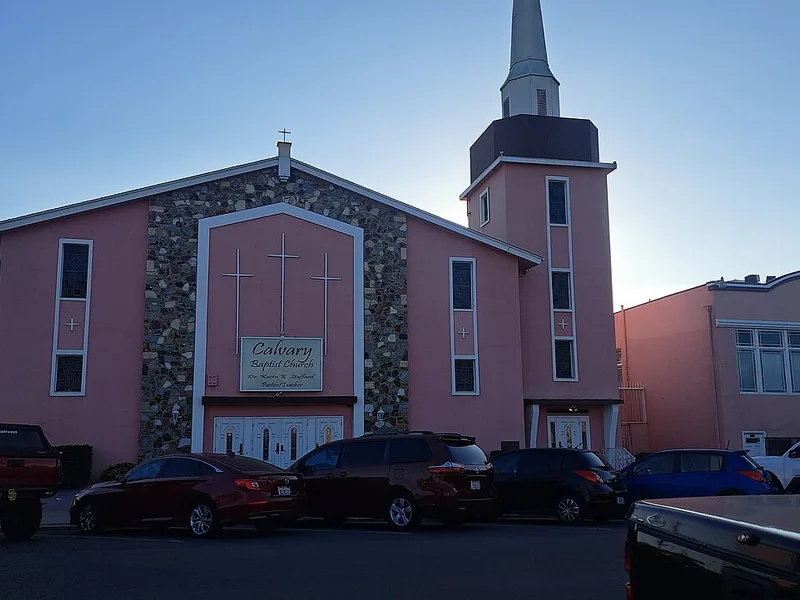 Pink church — Calvary Baptist Church, San Diego