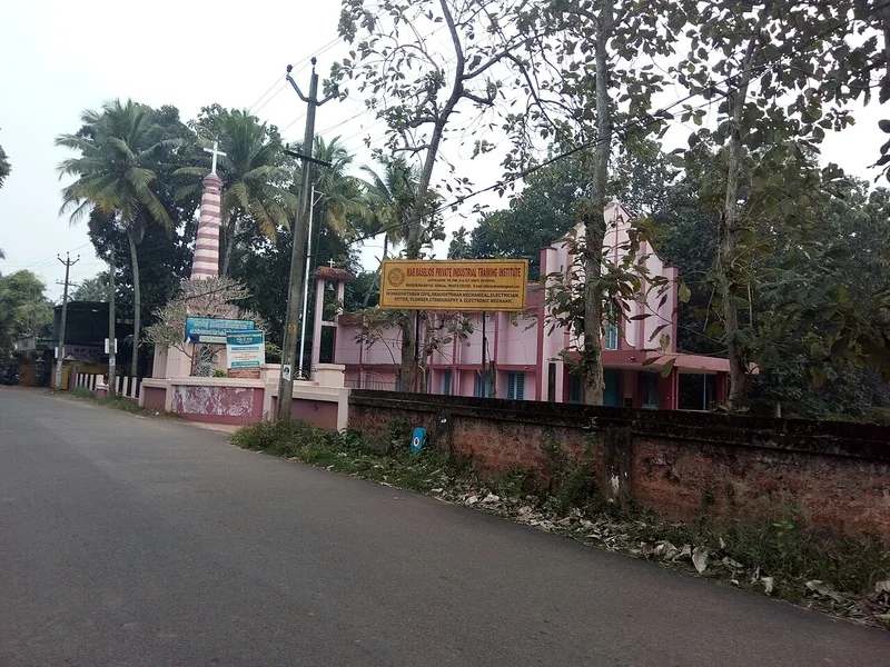 Pink church — St Gregorios Orthodox Church, Kerala